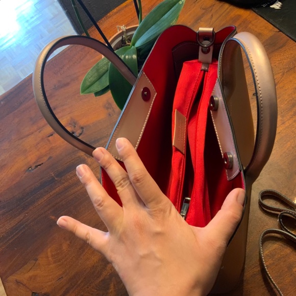 Rose gold bag made in Italy - Picture 4 of 7